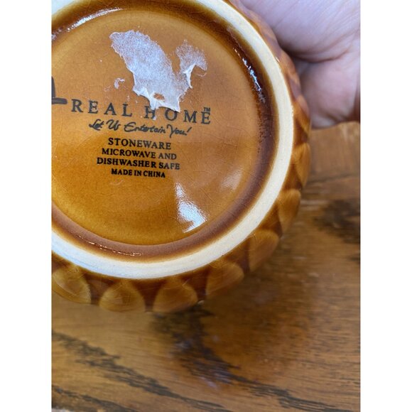 Vintage Real Home Stoneware Mixing Bowl 5.5" Diameter Microwave & Dishwasher Saf - Picture 5 of 6